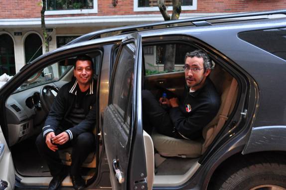 Passeando em Bogotá no carro do Angelo (Colômbia)